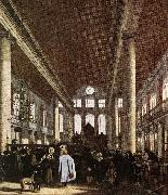 WITTE, Emanuel de Interior of the Portuguese Synagogue in Amsterdam oil painting reproduction